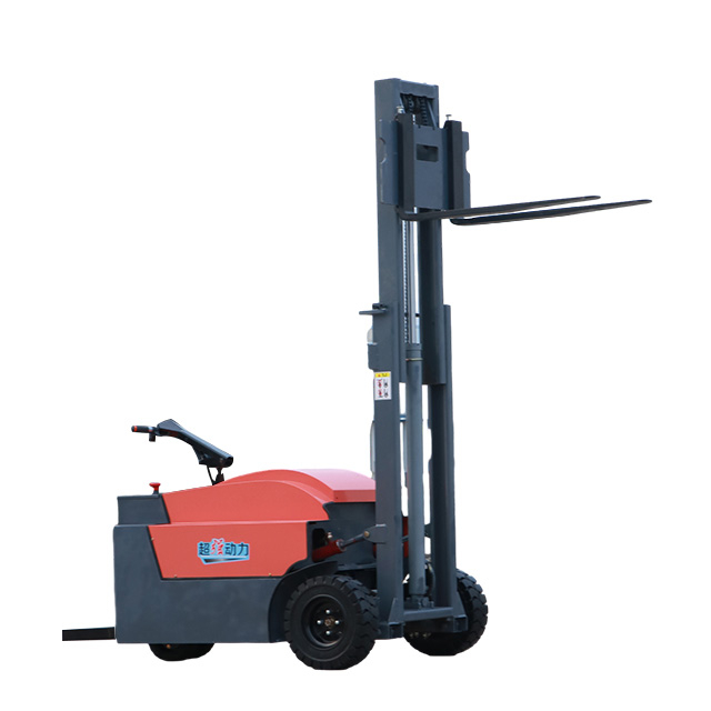 Highly efficient stand-up electric forklift trucks